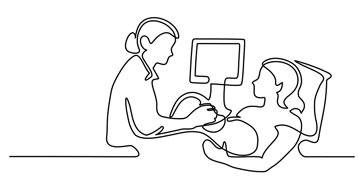 abdominal ultrasound drawing